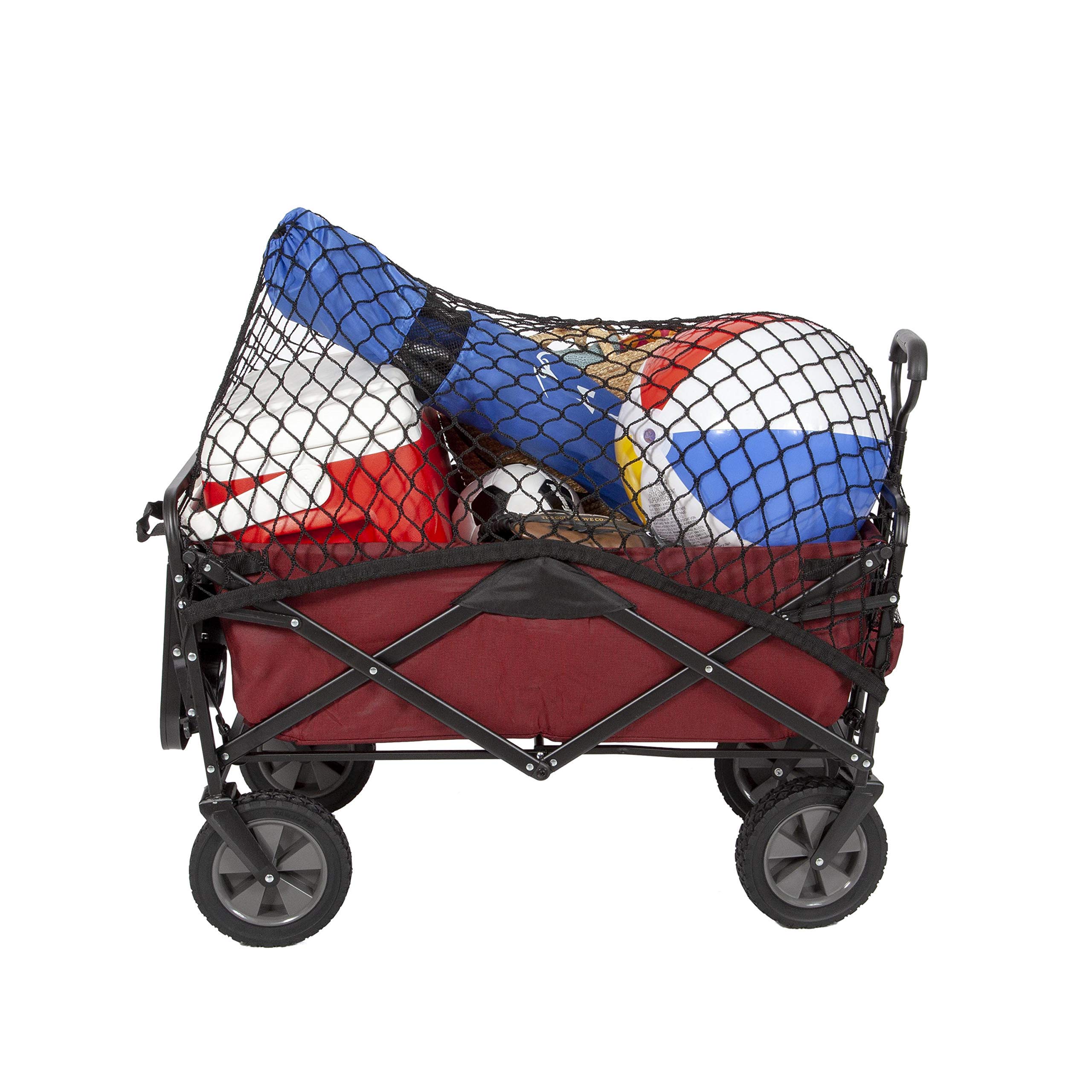 MacSports Cargo Net for Collapsible Folding Outdoor Utility Wagon, Garden Cart, Beach Cart - Heavy Duty Nylon Net