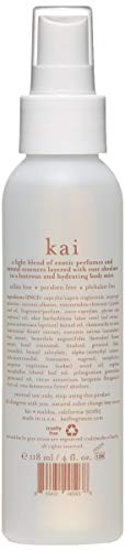 kai Body Glow Rose, 4 Fl Oz, dry body oil with jojoba, chamomile, cucumber extracts, moisturizes and leaves a radiant glow with a fresh + clean fragrance, layered with rose absolute, made in the usa