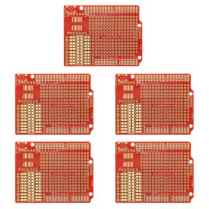 gikfun prototype pcb breadboard for arduino uno r3 shield board (pack of 5pcs) gk1011