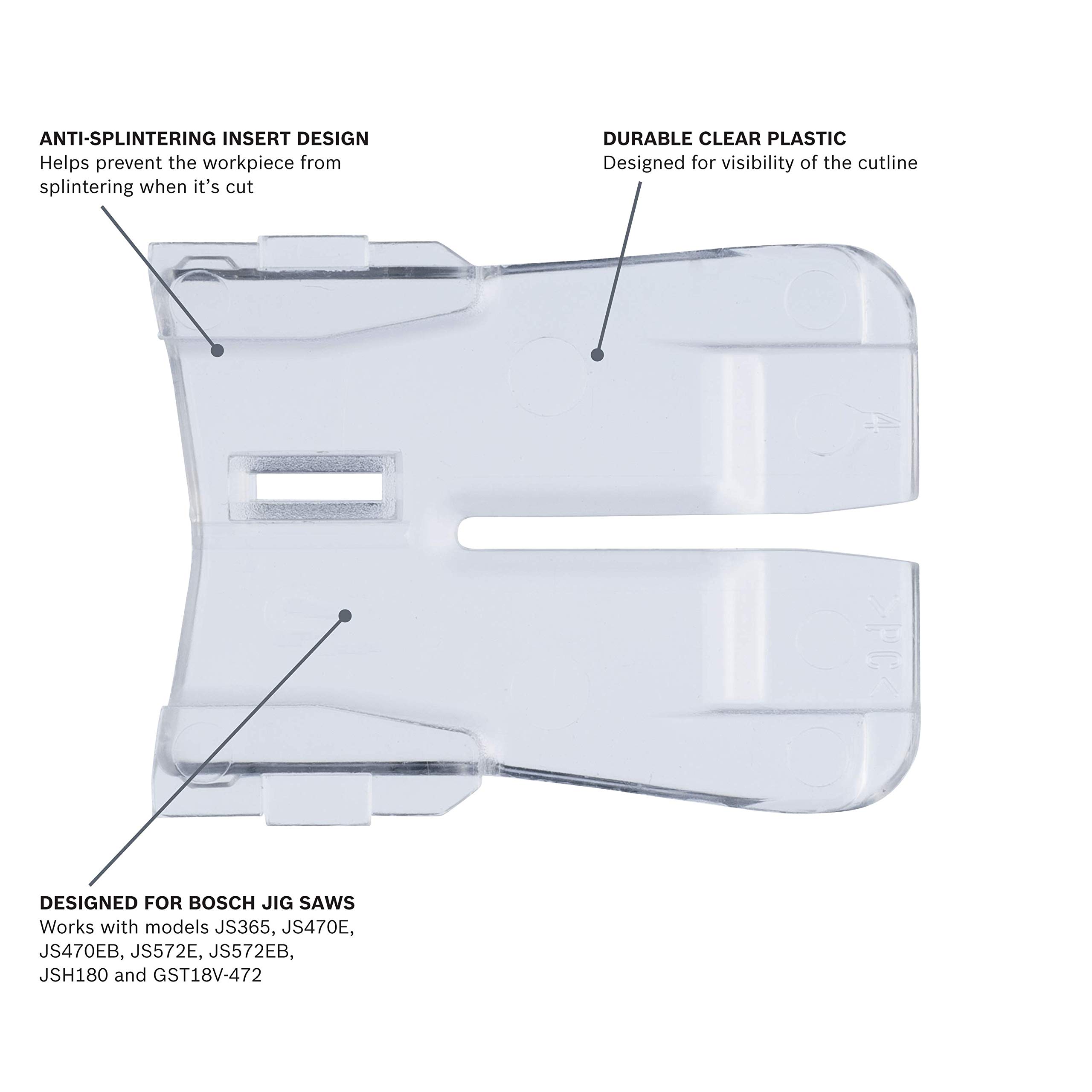 BOSCH JA1013 Jig Saw Anti-Splintering Insert (5 Pk.)