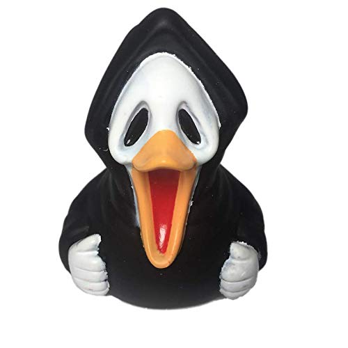 Ad Line Scream Ghost Halloween Rubber Duck Bath Toy | Sealed Mold Free | Child Safe