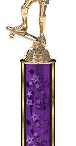 Crown Awards Skateboard Rider Trophies, Personalized Purple Skateboard Rider Trophy with Custom Engraving