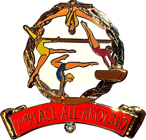 2nd Place All Around Gymnastics Pin - #1900