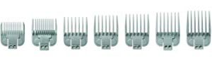 Andis Snap-On Blade Attachment Combs - Suitable for Hair Clipper Trimmer, Professional Use, Easy Clean, Long-Lasting - Sizes, 0", 0.5", 1", 1.5", 2", 3", 4", 5", 6", 7", 8" - 11/Piece Set, Gray