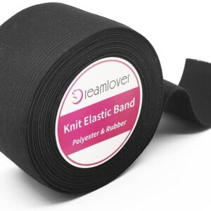 Dreamlover Black Elastic Bands for Sewing, 2 Inch x 6 Yard