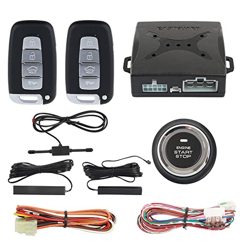 EASYGUARD EC003N-K-1 PKE Car Alarm System Proximity Lock Unlock Push Button Start Remote Engine Start Keyless Go System DC12V