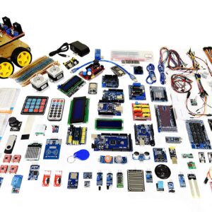 GAR Colossus Starter Kit for Arduino Uno Mega Nano - Complete Advanced Set, 5 Main Boards - 30 Sensors, 10 Shields with ESP32 WiFi + Bluetooth Modules for Wireless Robotics Smart Car