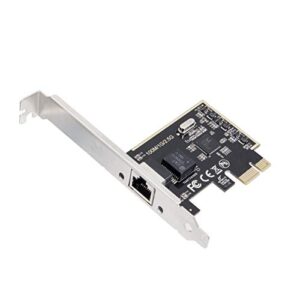 io crest 2.5 gigabit ethernet pci express pci-e network interface card 10/100/1000/25000 mbps rj45 lan si-pex24059