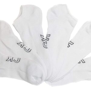 Calvin Klein Men's Low-cut Athletic Sports Socks One Size (One Size, White Asst)