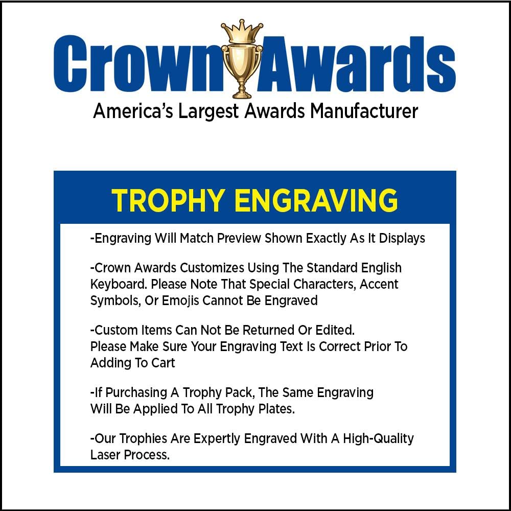 Crown Awards Roller Skate Trophies, Gold Stars Roller Skate Trophy with Custom Engraving