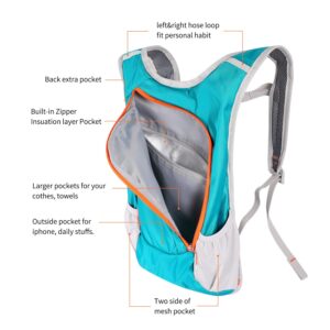 Hydration Pack,Hydration Backpack with 2L Hydration Bladder Lightweight Insulation Water Pack for Running Hiking Riding Camping Cycling Climbing Fits Men & Women