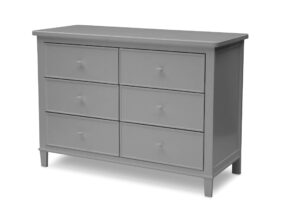 delta children haven 6 drawer dresser, grey