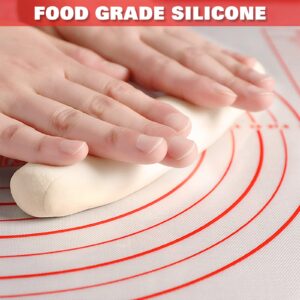 GREENRAIN Extra Large Silicone Pastry Mat Non Stick Baking Mat with Measurement Fondant Mat, Counter Mat, Dough Rolling Mat, Oven Liner, Pie Crust Mat (XXL-24''(W)*32''(L))