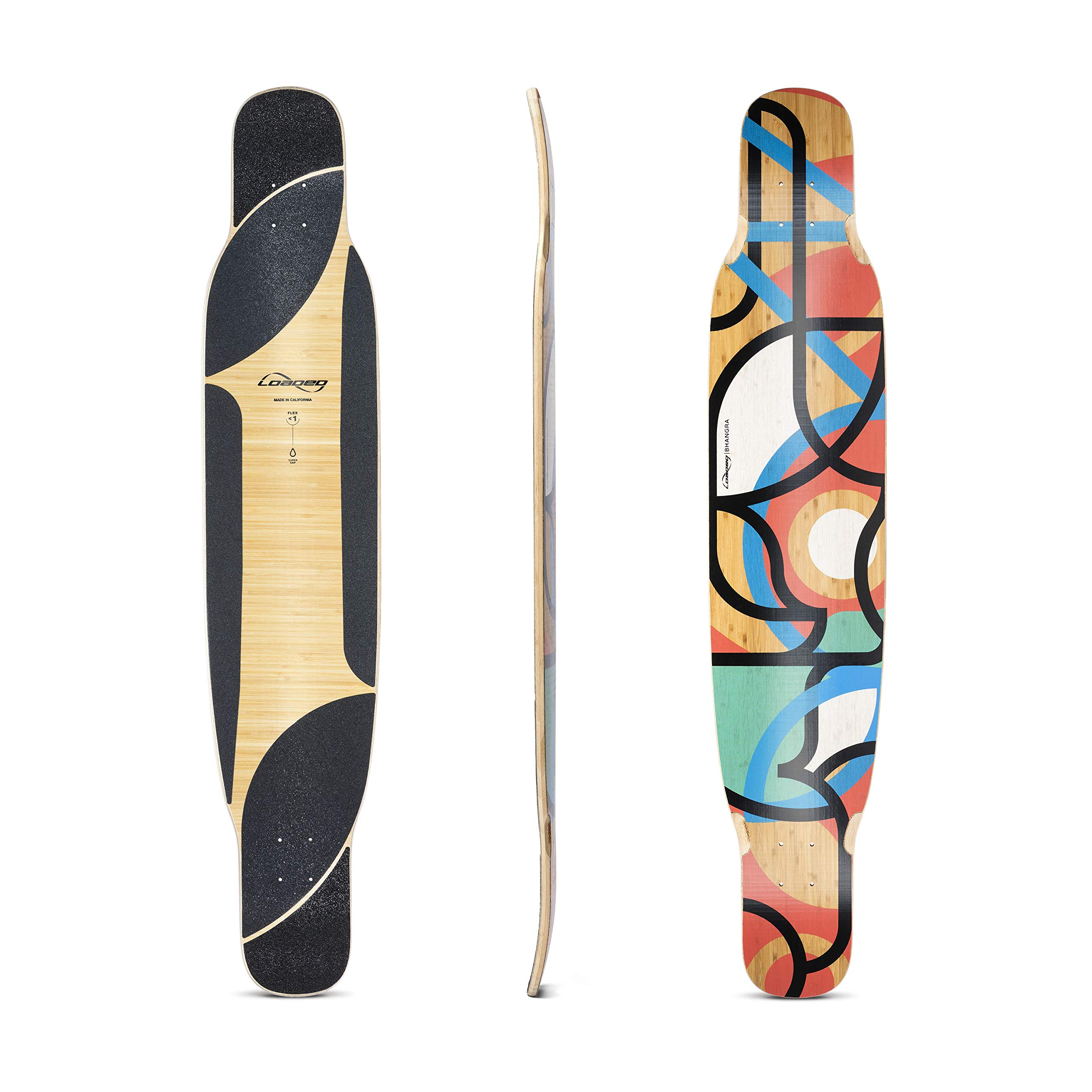 Loaded Boards Bhangra V2 Bamboo Longboard Skateboard Deck (Flex <1)