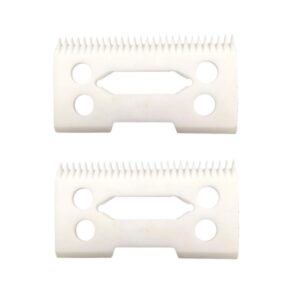 professional ceramic clipper blades 2 hole2-Hole Clipper ceramic Blade cutter,ceramic clipper replacement blades for Wahl Senior cordless Clipper, Wahl Magic clip, wahl sterling senior (2pcs)