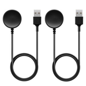 galaxy watch 6/5/4/3 charger emallee usb a charging dock for samsung galaxy watch6 watch5 pro watch4 classic watch3 active active2 accessories 2 pack