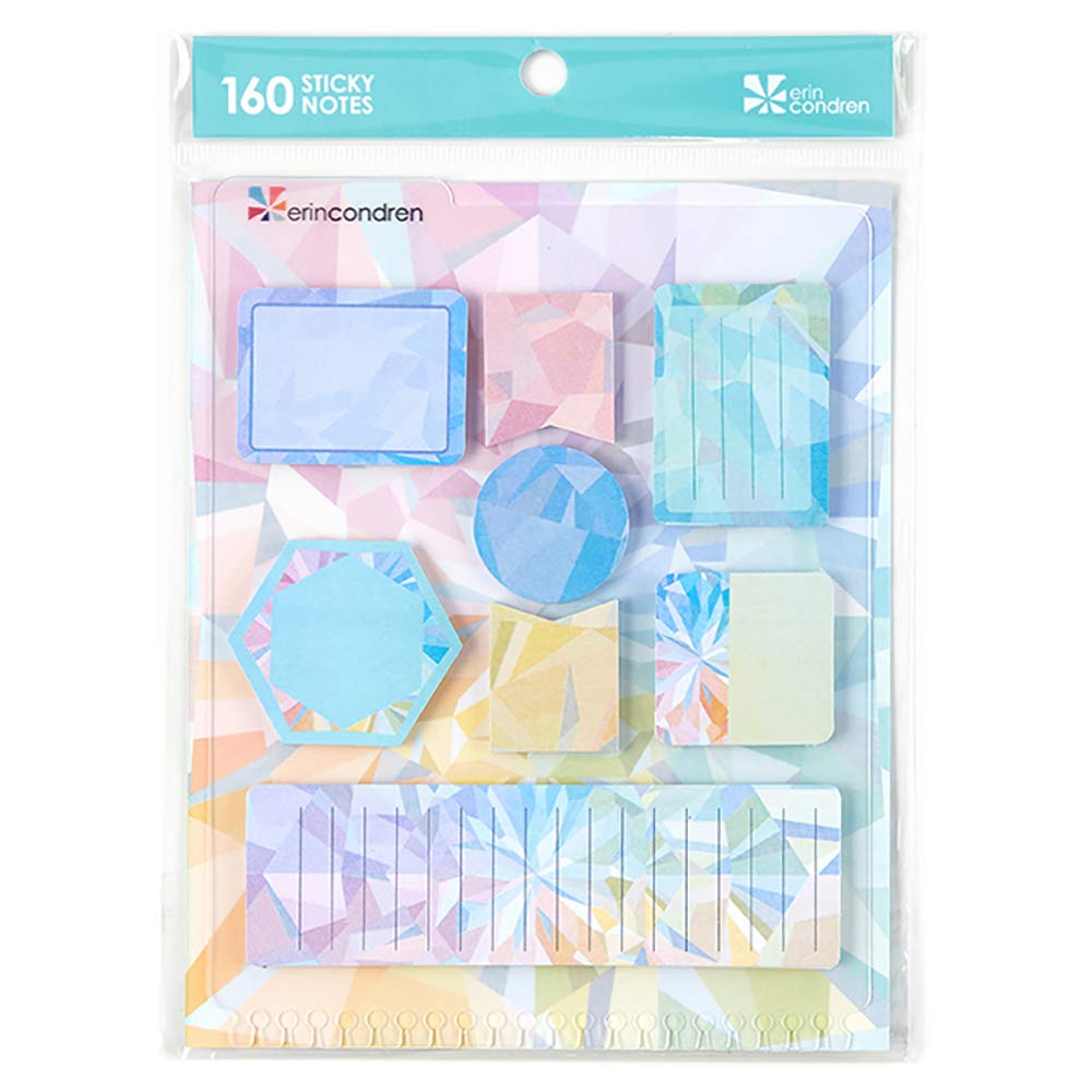 Erin Condren Designer Accessories Planner Snap - in Stylized Sticky Notes with Kaleidoscope Design Theme. Cute Notes for Reminders, Goals, and Tasks to Do