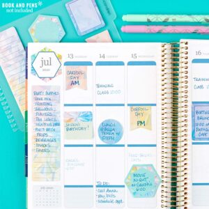 Erin Condren Designer Accessories Planner Snap - in Stylized Sticky Notes with Kaleidoscope Design Theme. Cute Notes for Reminders, Goals, and Tasks to Do