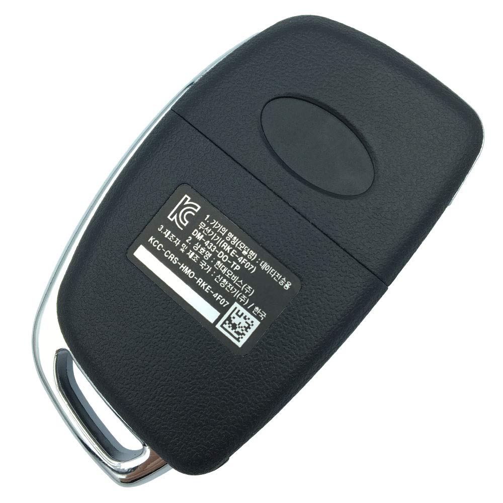 Replacement Uncut Key Remote Fob Case 4 Buttons fit for Hyundai Sonata Santa Fe Flip Key Remote Control Key Fob Shell