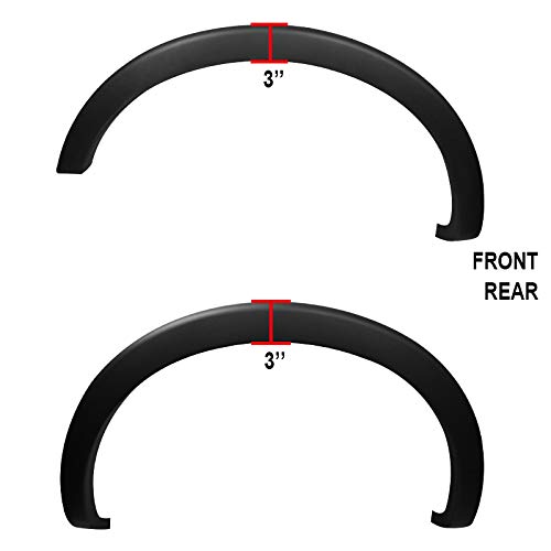 Carpartsinnovate For 09-14 Ford F150 F-150 Styleside Pickup Factory Style Wheel Cover Fender Flares