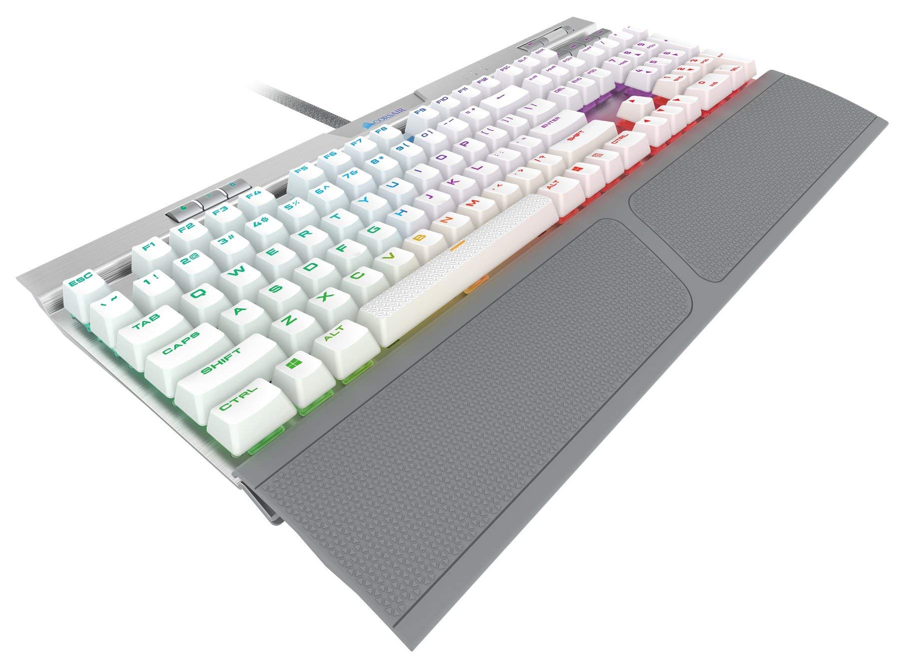 Corsair K70 RGB MK.2 SE Mechanical RAPIDFIRE Gaming Keyboard - USB Passthrough & Media Controls - PBT Double-Shot Keycaps - Cherry MX Speed - RGB LED Backlit (Renewed)