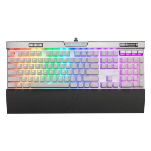 Corsair K70 RGB MK.2 SE Mechanical RAPIDFIRE Gaming Keyboard - USB Passthrough & Media Controls - PBT Double-Shot Keycaps - Cherry MX Speed - RGB LED Backlit (Renewed)