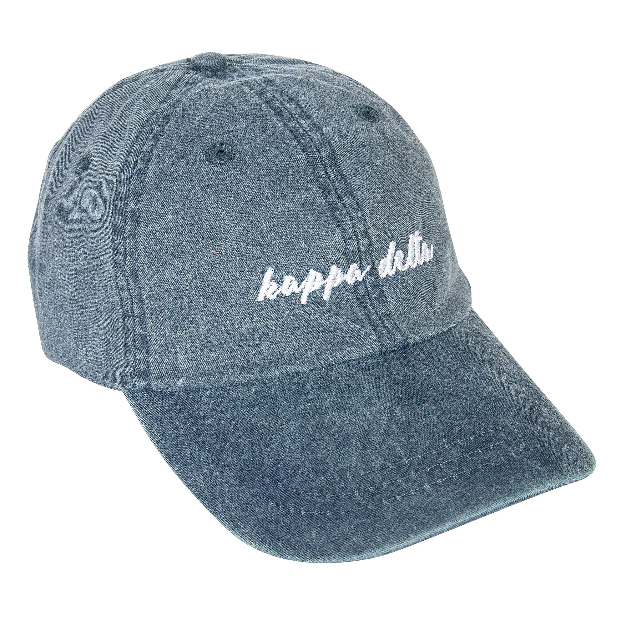 Desert Cactus Kappa Delta Baseball Hat (N) Sorority Cap Cursive Name Font KD (Midnight Blue)