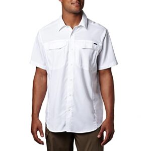 Columbia Men's Silver Ridge Lite Short Sleeve Shirt, White, 5X