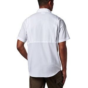 Columbia Men's Silver Ridge Lite Short Sleeve Shirt, White, 5X