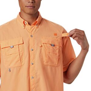 Columbia Men's Bahama II UPF 30 Short Sleeve PFG Fishing Shirt, Bright Nectar, Large