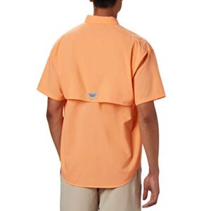 Columbia Men's Bahama II UPF 30 Short Sleeve PFG Fishing Shirt, Bright Nectar, Large