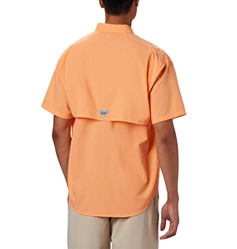 Columbia Men's Bahama II UPF 30 Short Sleeve PFG Fishing Shirt, Bright Nectar, Large