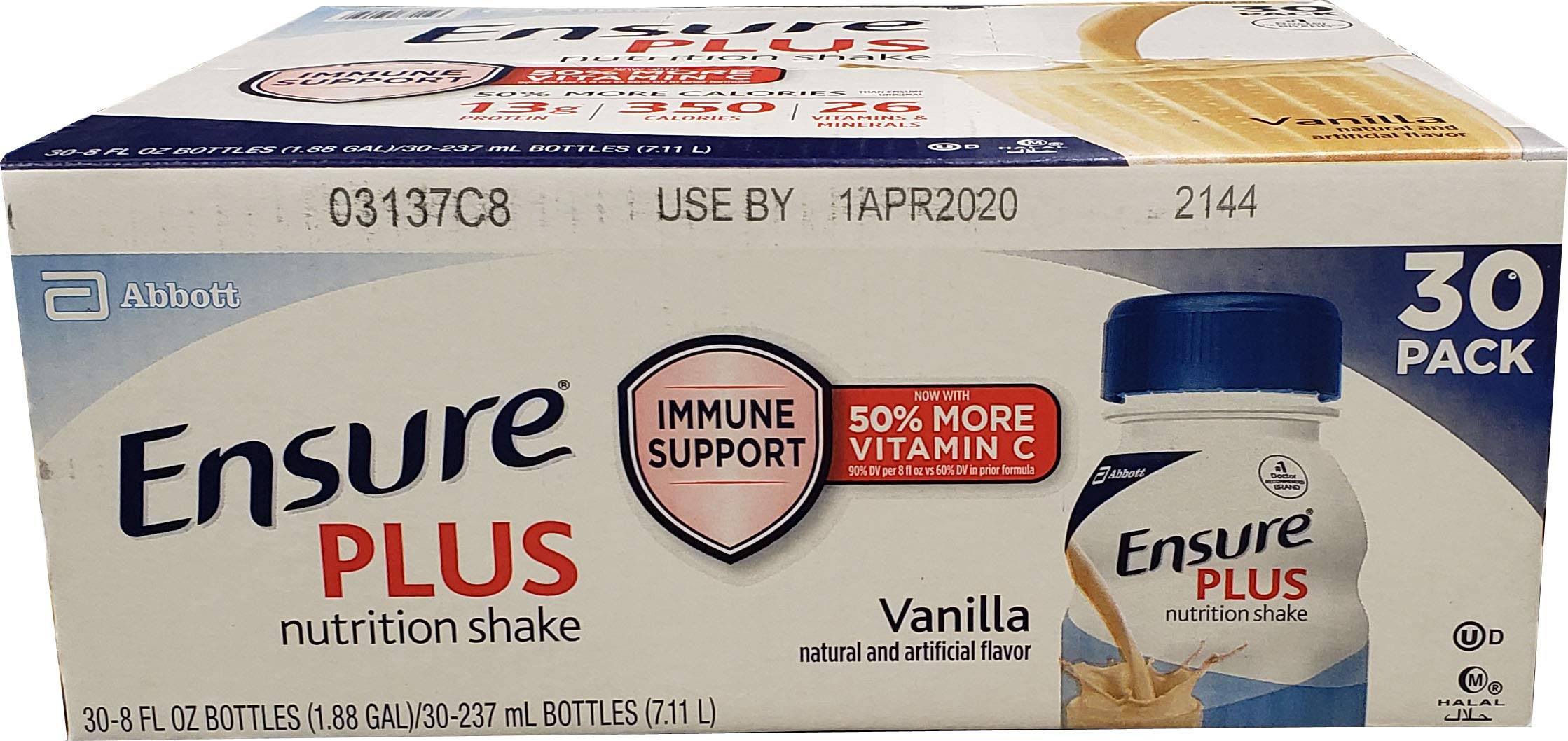 Ensure Plus Ensure Plus Nutrition Shake Vanilla 30 Pack /8.0 Fl Oz Net Wt 240 Fl Oz), 240 fl. oz.