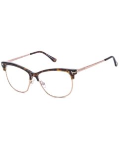 tom ford blue block eyeglasses tf5546b 052 havana/gold 54mm ft5546