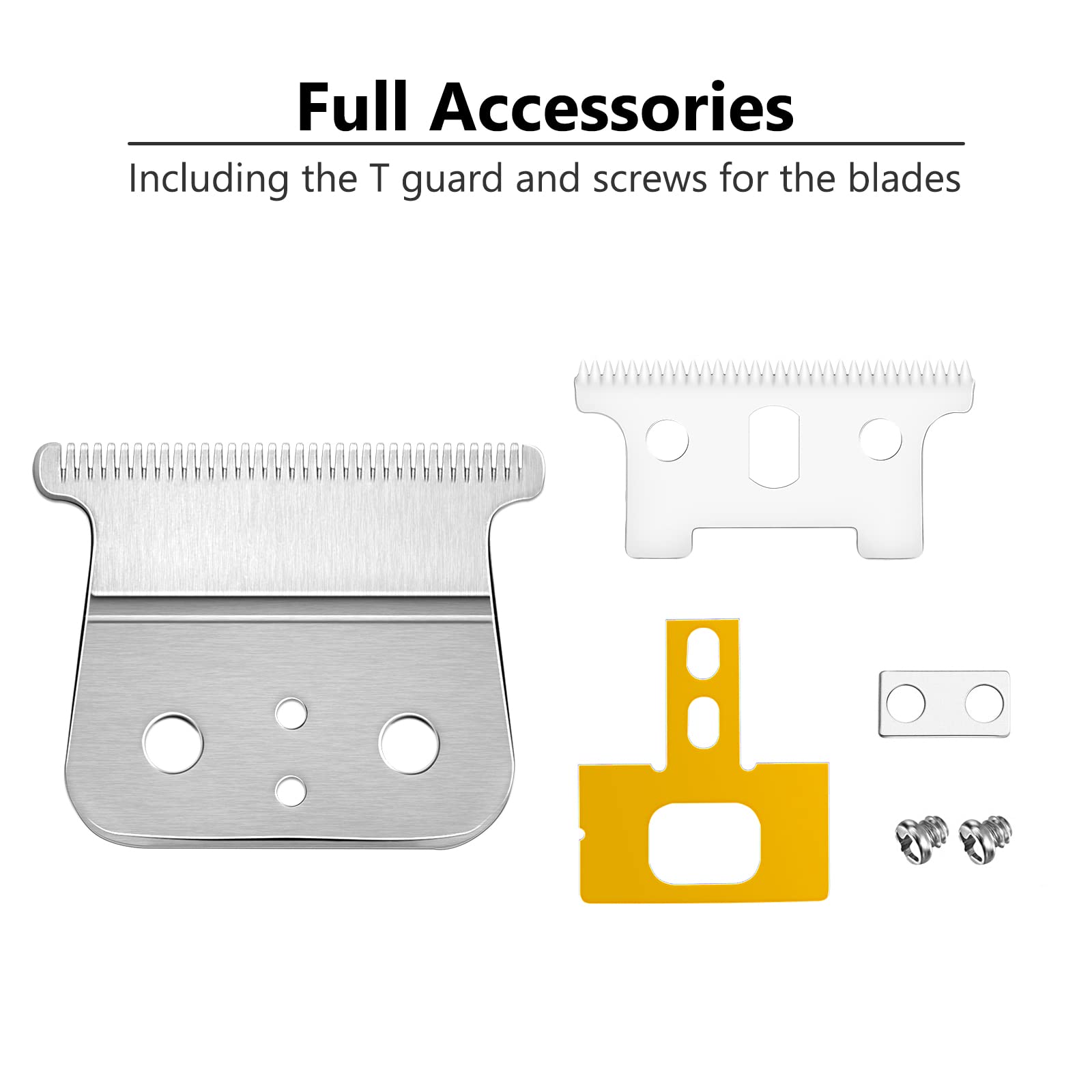 T Blade, T clipper and trimmer ceramic blades, T clipper and trimmer replacement blade replacement blade (Ceramic T blade + sliver steel blade)