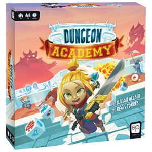 Dungeon Academy | Roll & Write Maze Board Game | Each Roll Creates Unique Dungeon Mazes | Collect Life Points & Mana, Fight Monsters, and Earn Treasure to Master The Academy | Family Board Game