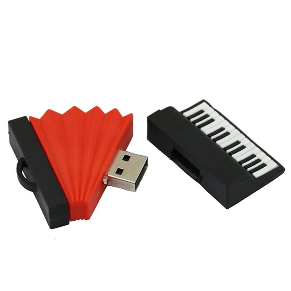 16GB Accordion Shape USB Flash Drives Pen Drive Memoria Flash Stick PenDrives USB Flash Disk Thumb Drive U Disk USB Drive USB 2.0 Pen Drive PenDrive (Red)