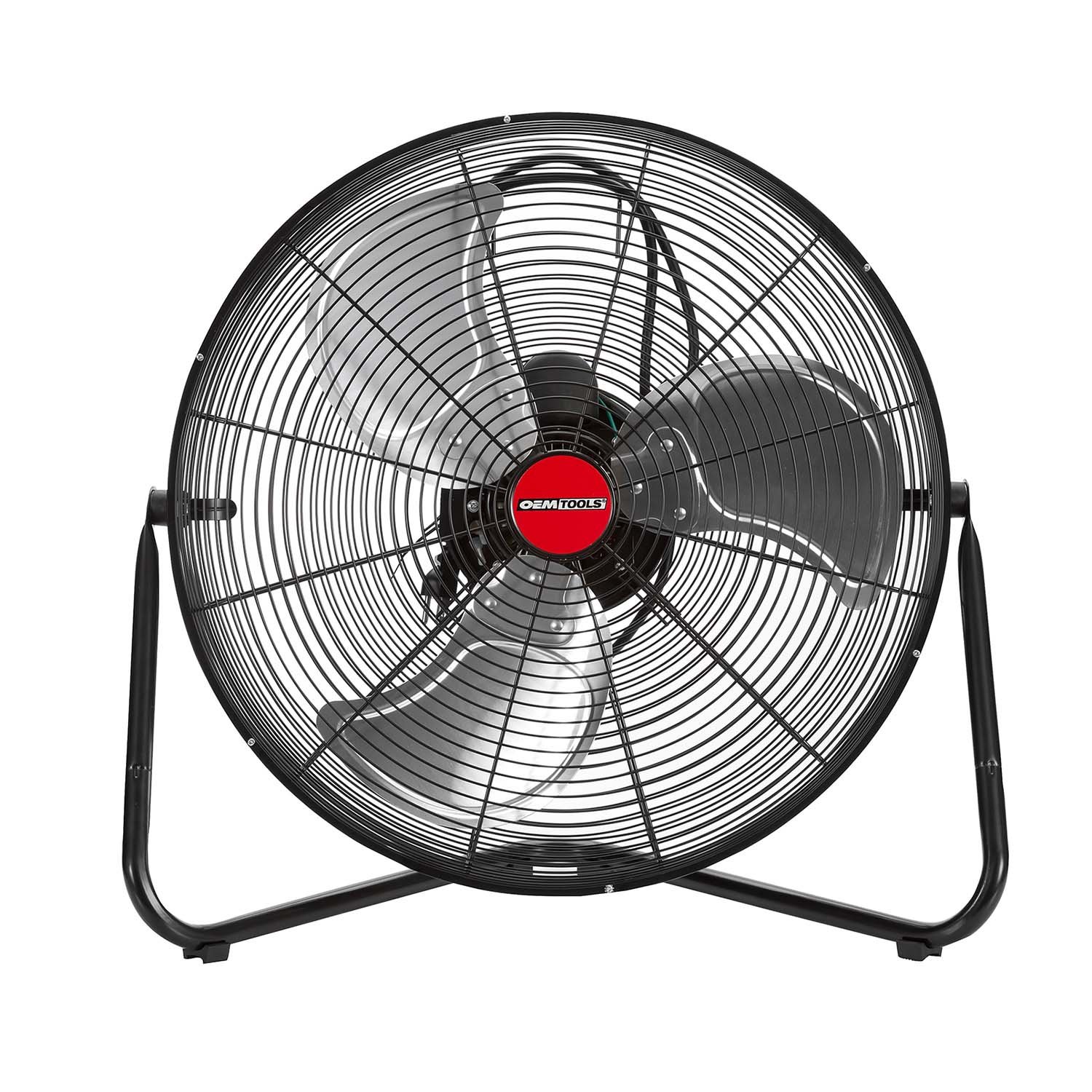 OEMTOOLS OEM24870 20 Inch High Velocity Floor Fan, Fans for Home 20 Inch with Metal Fan Blade, High Tech Fan, 4500 CFM, Energy Efficient, Black