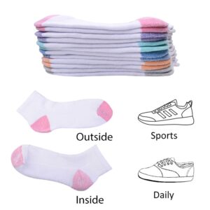 JOYNÉE Ankle Socks Women Low Cut Athletic Running with Cushion for Sports and Casual Use 6-Pairs Pack