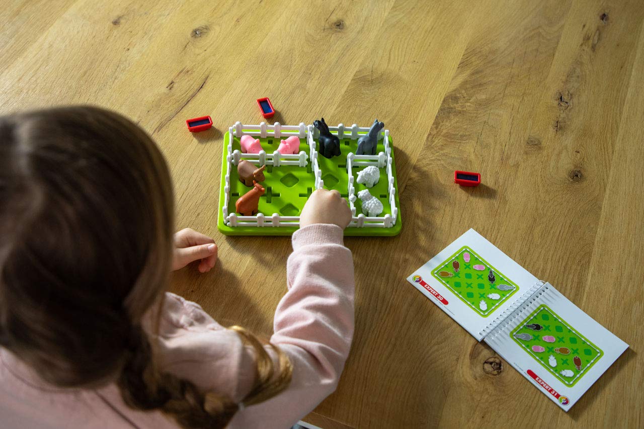 SmartGames Smart Farmer Board Game, a Fun, STEM Focused Cognitive Skill-Building Brain Game and Puzzle Game for Ages 4 and Up