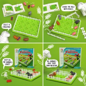 SmartGames Smart Farmer Board Game, a Fun, STEM Focused Cognitive Skill-Building Brain Game and Puzzle Game for Ages 4 and Up