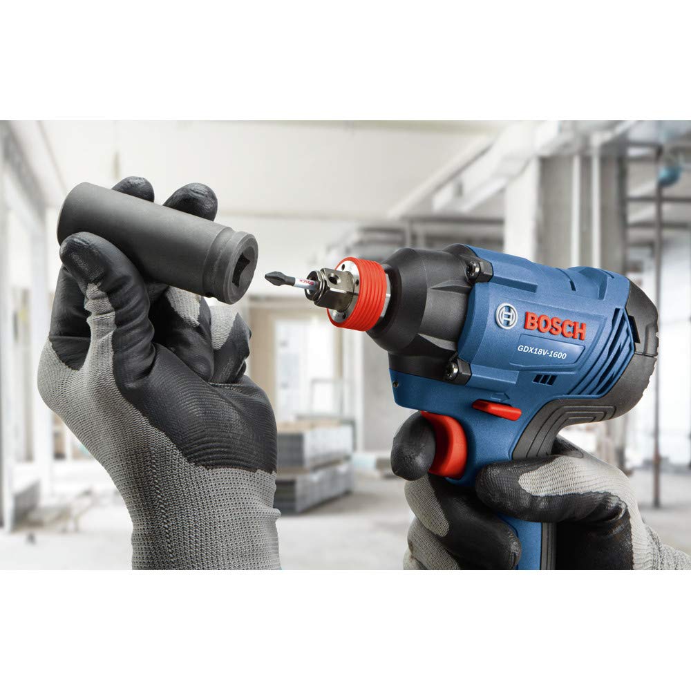 Bosch 18V Freak 1/4 inches & 1/2 inches Two In One Bit/socket Impact Driver Kit Reconditioned