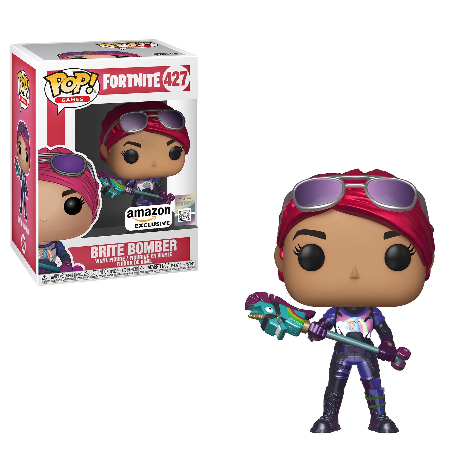 Funko Pop! Games: Fortnite - Brite Bomber (Metallic) Amazon Exclusive