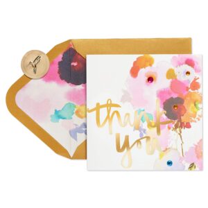 papyrus blank thank you card (watercolor flower)