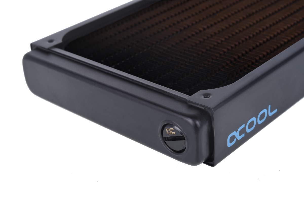 Alphacool NexXxos ST30 Full Copper 240mm Radiator V.2, 120mm x 2, Dual Fan, Black