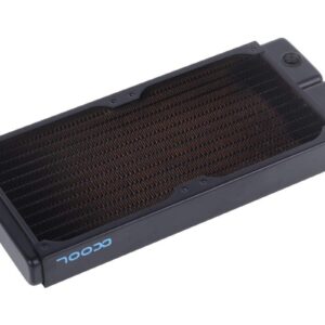 Alphacool NexXxos ST30 Full Copper 240mm Radiator V.2, 120mm x 2, Dual Fan, Black