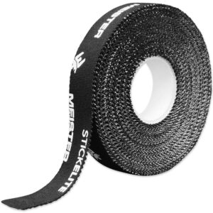 meister stickelite professional porous athletic tape for fingers & toes - 15yd x 1/2" - black - 2 rolls