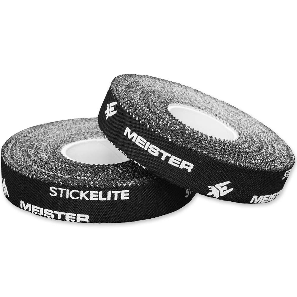 Meister StickElite Professional Porous Athletic Tape for Fingers & Toes - 15yd x 1/2" - Black - 2 Rolls