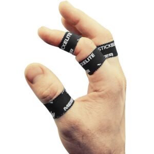 Meister StickElite Professional Porous Athletic Tape for Fingers & Toes - 15yd x 1/2" - Black - 2 Rolls