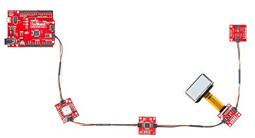 SparkFun Qwiic Cable Kit Hook Up I2C Qwiic Development Boards in no time No Soldering Required Includes 10 Different Lengths Styles Breadboardable Polarized 4-pin JST Connector Daisy Chain-able